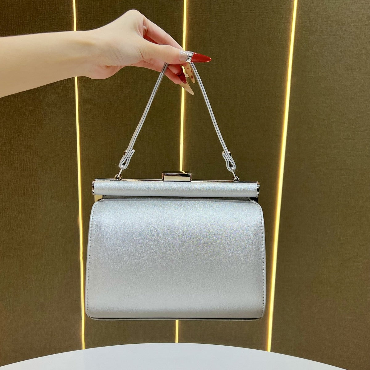 Glamorous Satin Evening Handbag — product view 1