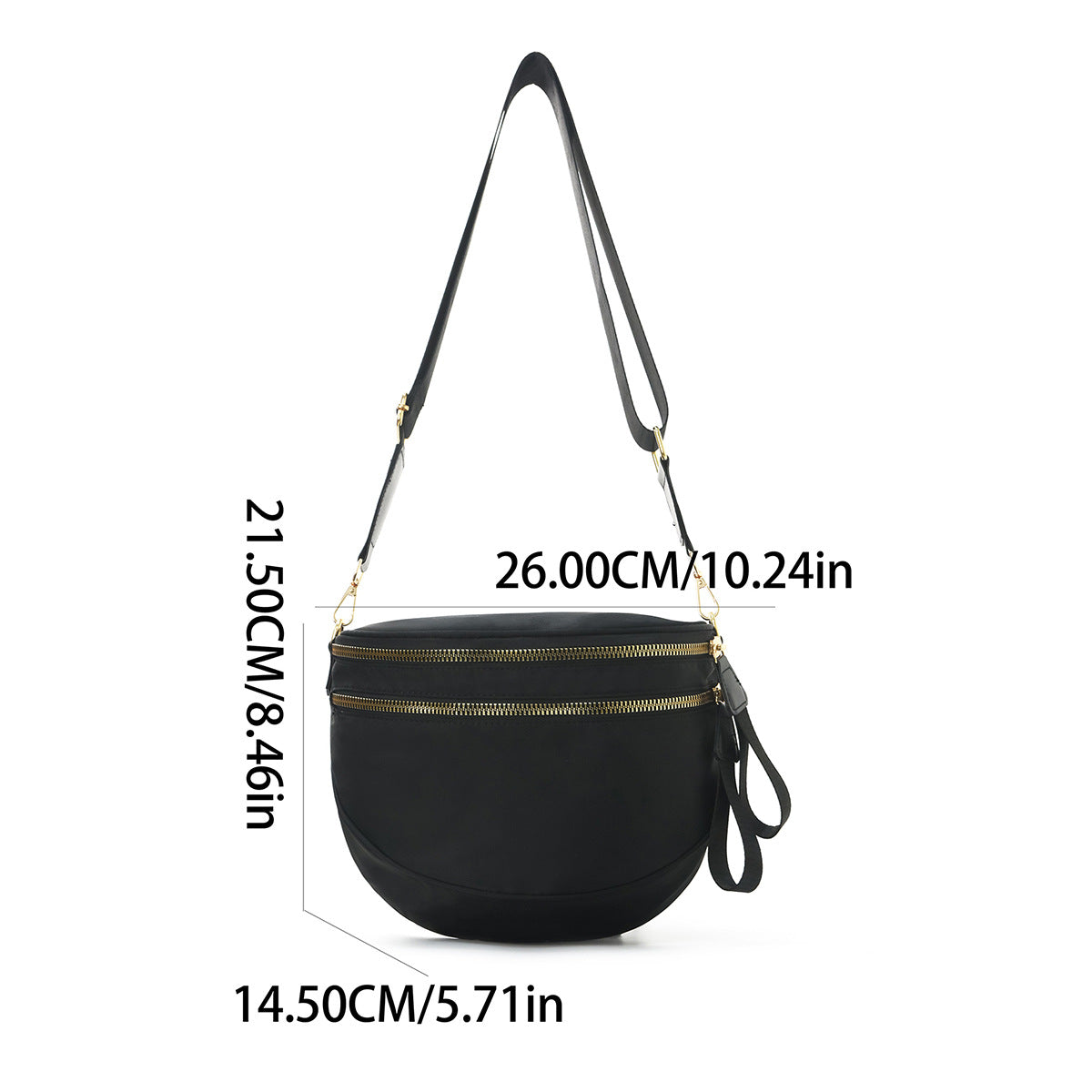 Shoulder bag with stylish check pattern and spacious compartment system LoungeYard — product view 4
