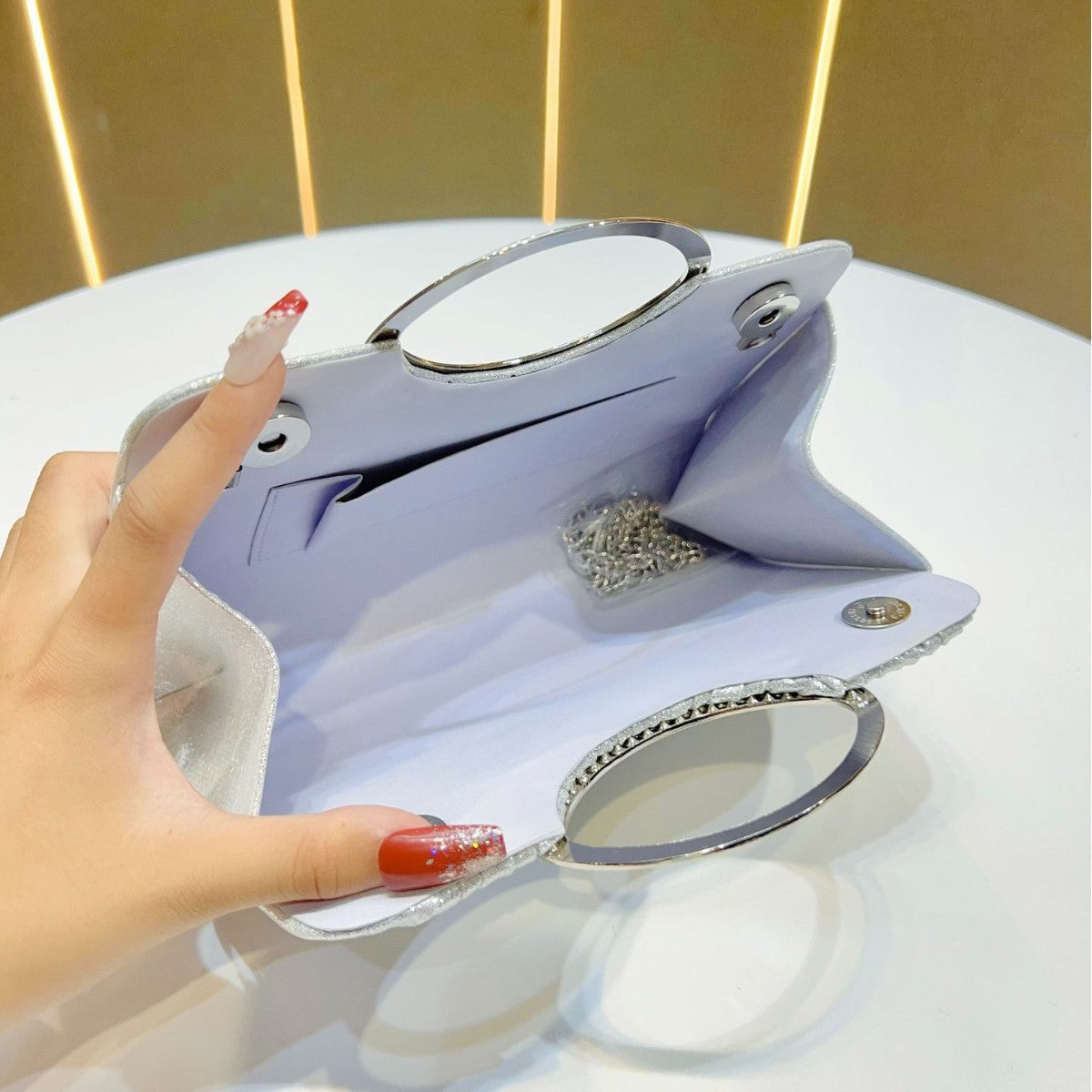 Elegant Pleated Evening Clutch — product view 3