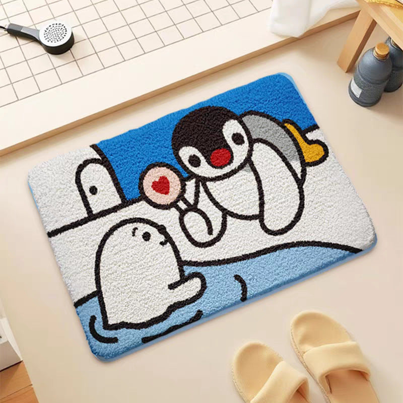 Playful Fish-Shaped Bowlift Rug — product view 7