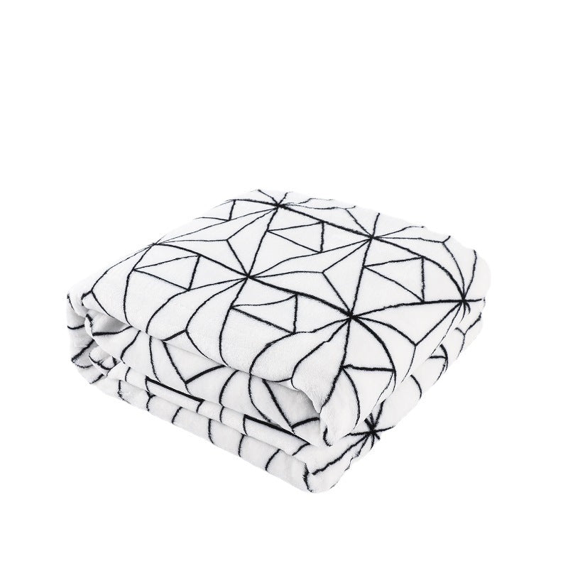 Geometric Pattern Cozy Throw Blanket — product view 5