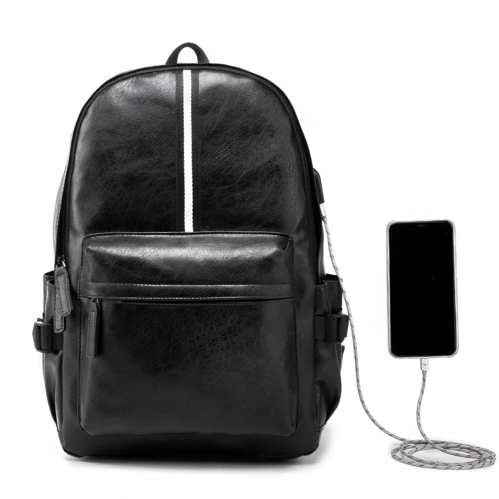 Stylish backpack with USB port LoungeYard — product view 1