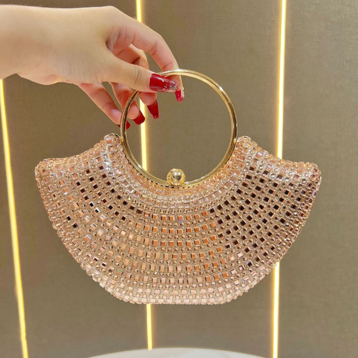Handcrafted Beaded Evening Clutch — product view 6