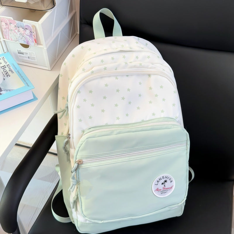 Star-Patterned Graphic Backpack — product view 3