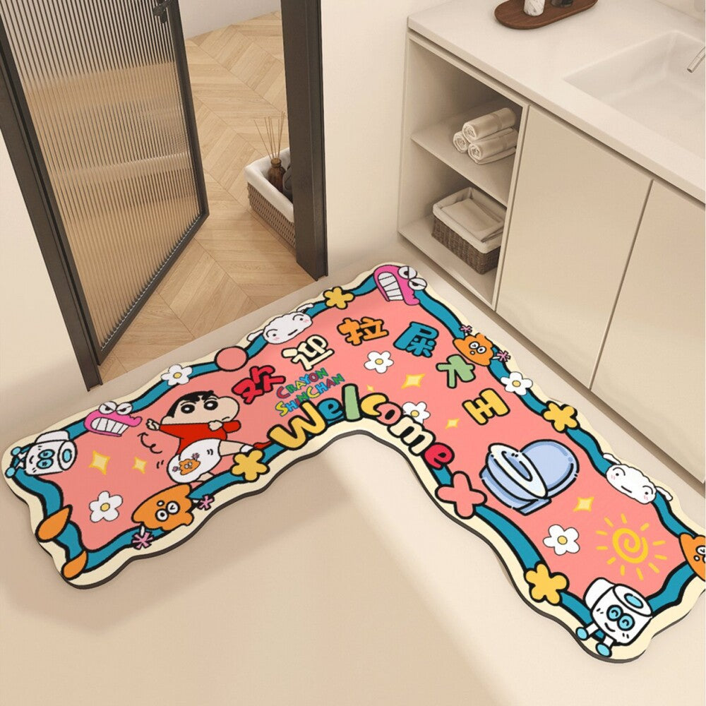 Cartoon Character Welcome Bath Mat Decor — product view 7