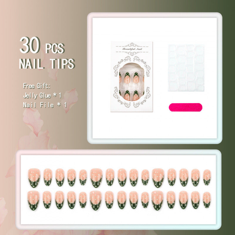 Artistic Polka Dot Nail Art Press-Ons — product view 4