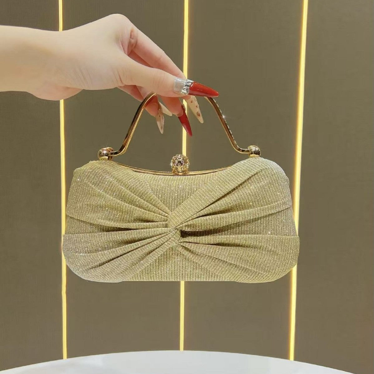 Glamorous Twisted Evening Handbag — product view 1