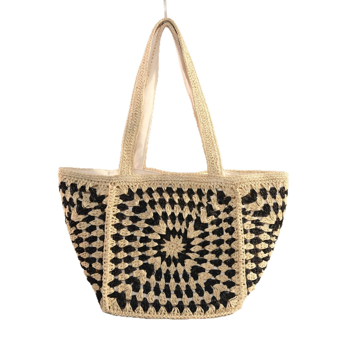 Shoulder bag with unique granny square design LoungeYard — product view 5