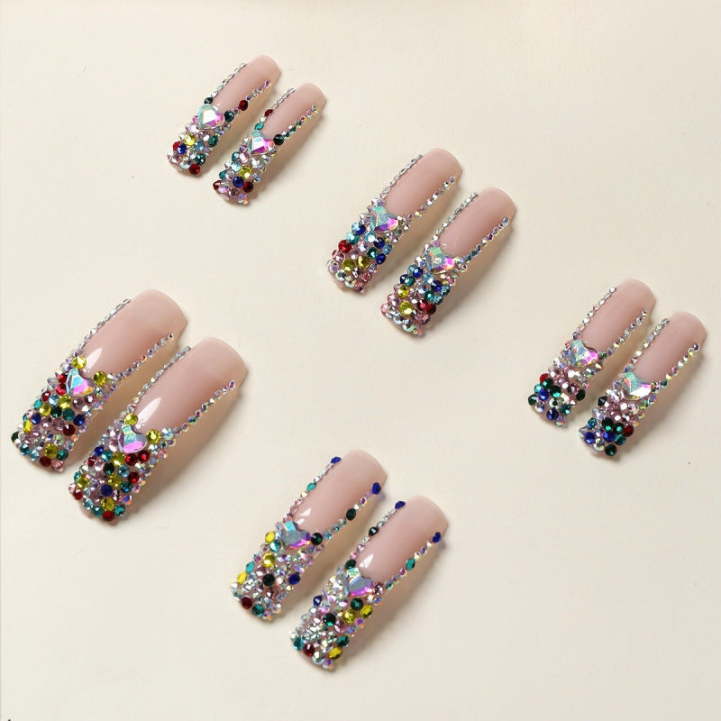Glamorous Rhinestone Acrylic Nail Set — product view 3
