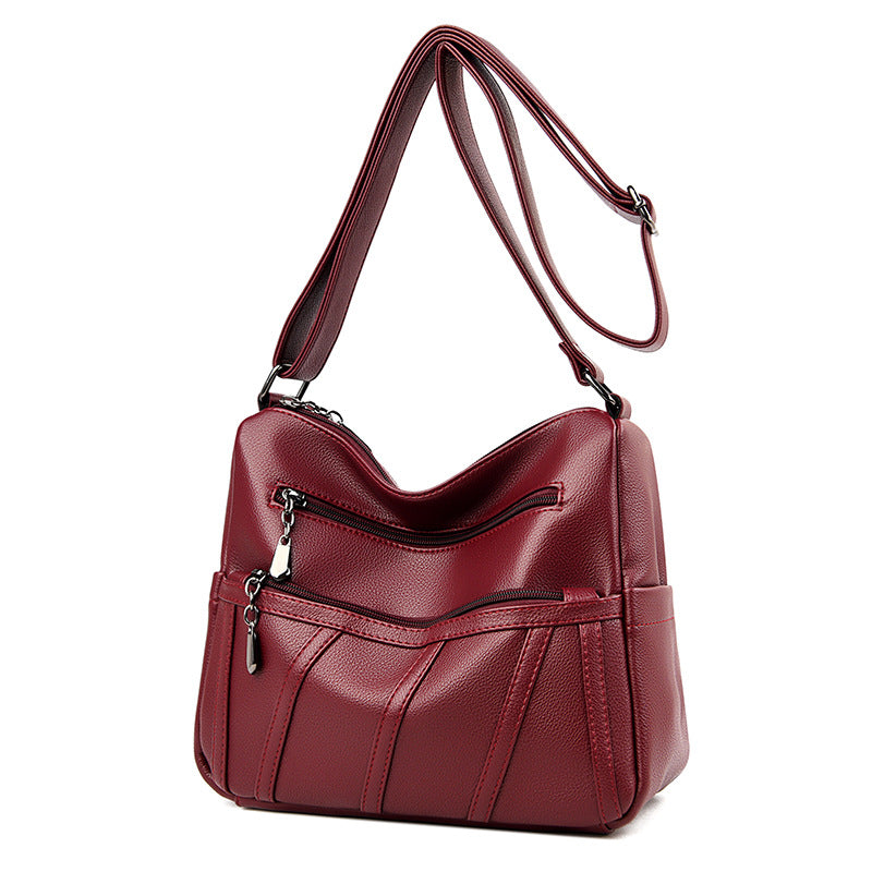 Elegant Zip-Detail Shoulder Bag LoungeYard — product view 5