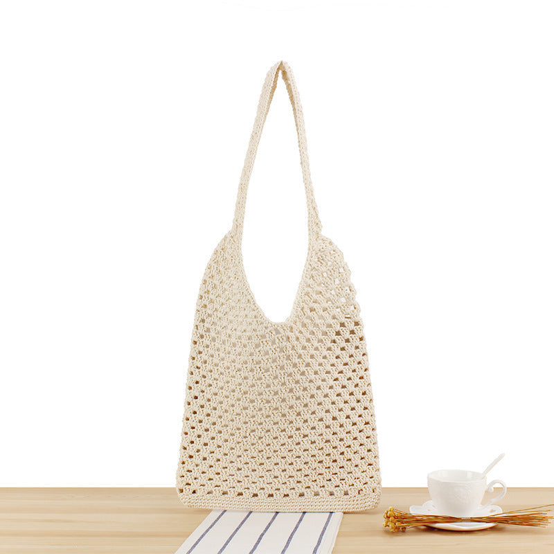 Fashionable Crochet Tote Bag LoungeYard — product view 1