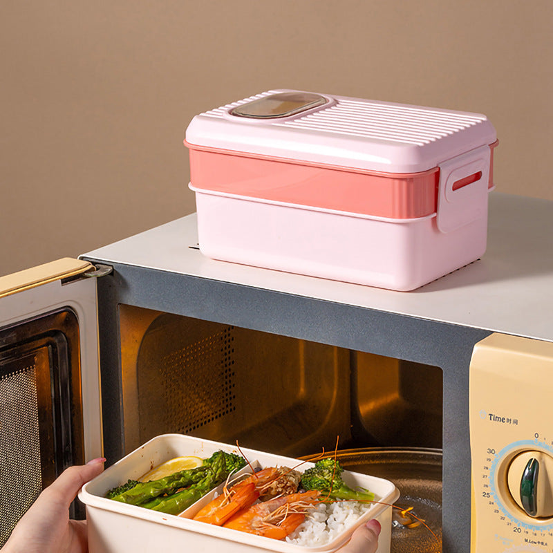 Multi-Sectional Food Storage Container with Secure Lid — product view 2