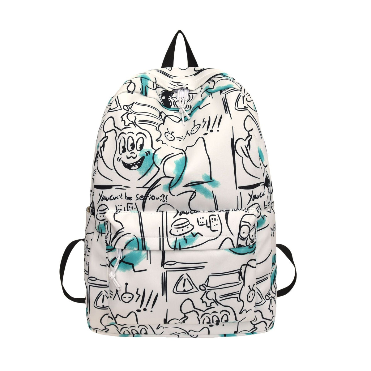 Graphic Print Drawstring Backpack LoungeYard — product view 3