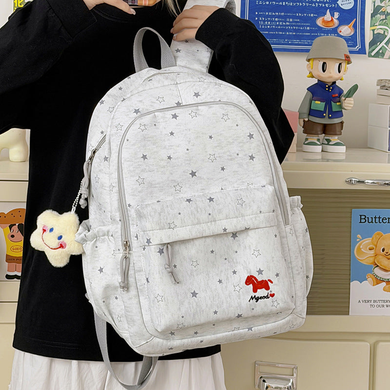 Star-Embellished Travel Backpack LoungeYard — product view 2