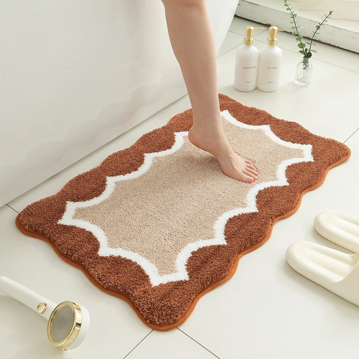 Premium Soft Plush Bathroom Rug LoungeYard — product view 6