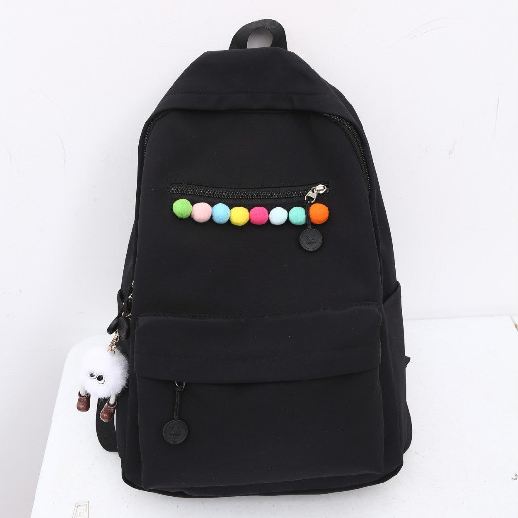 Practical backpack with colorful applications LoungeYard — product view 5