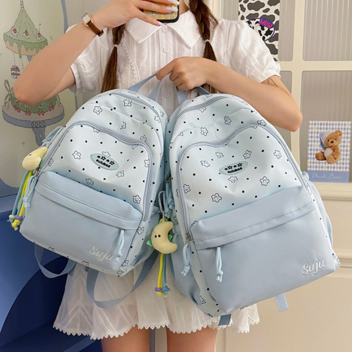 Cute Illustrated Travel Backpack LoungeYard — product view 1