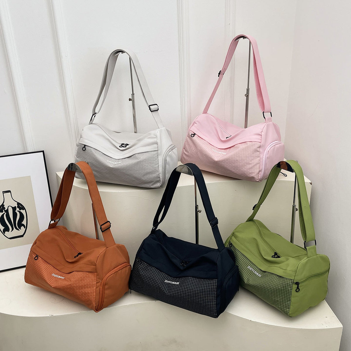 Sporty Tote Bag With Multiple Compartments LoungeYard — product view 1