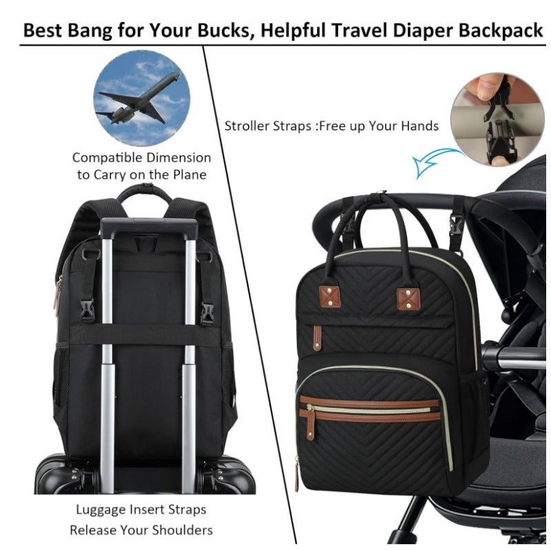Multifunctional backpack with padded laptop compartment and organizer LoungeYard — product view 4