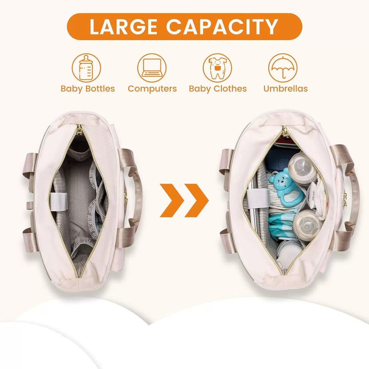 Multifunctional handbag with detachable backpack straps LoungeYard — product view 2