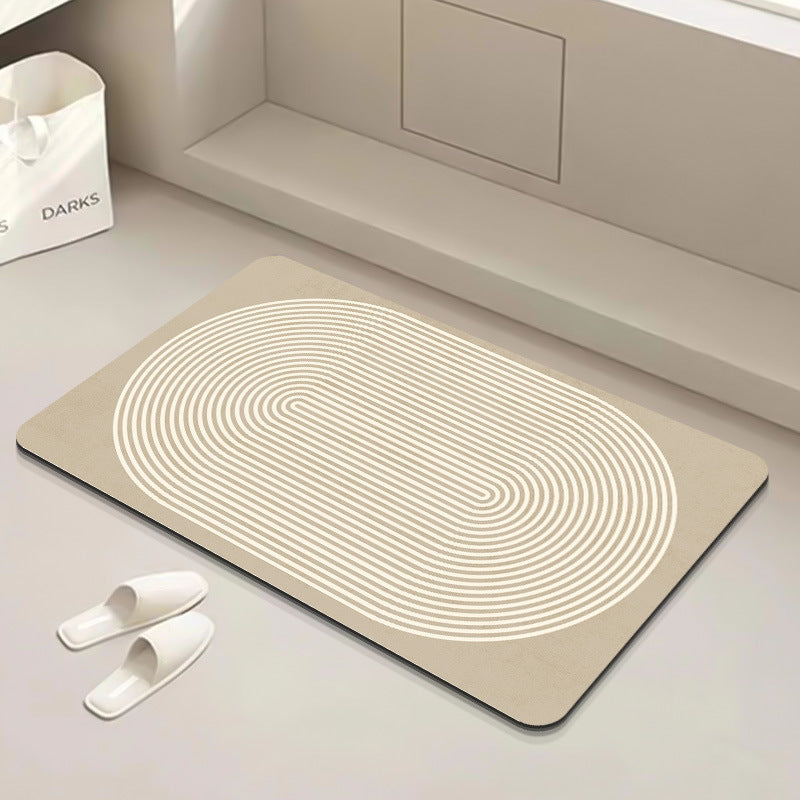 Modern Geometric Bath Mat LoungeYard — product view 2