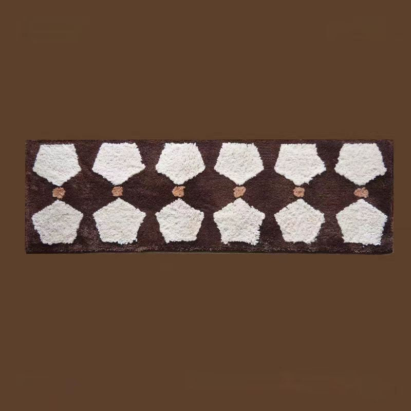 Modern Geometric Pattern Bath Mat Bowlift — product view 7
