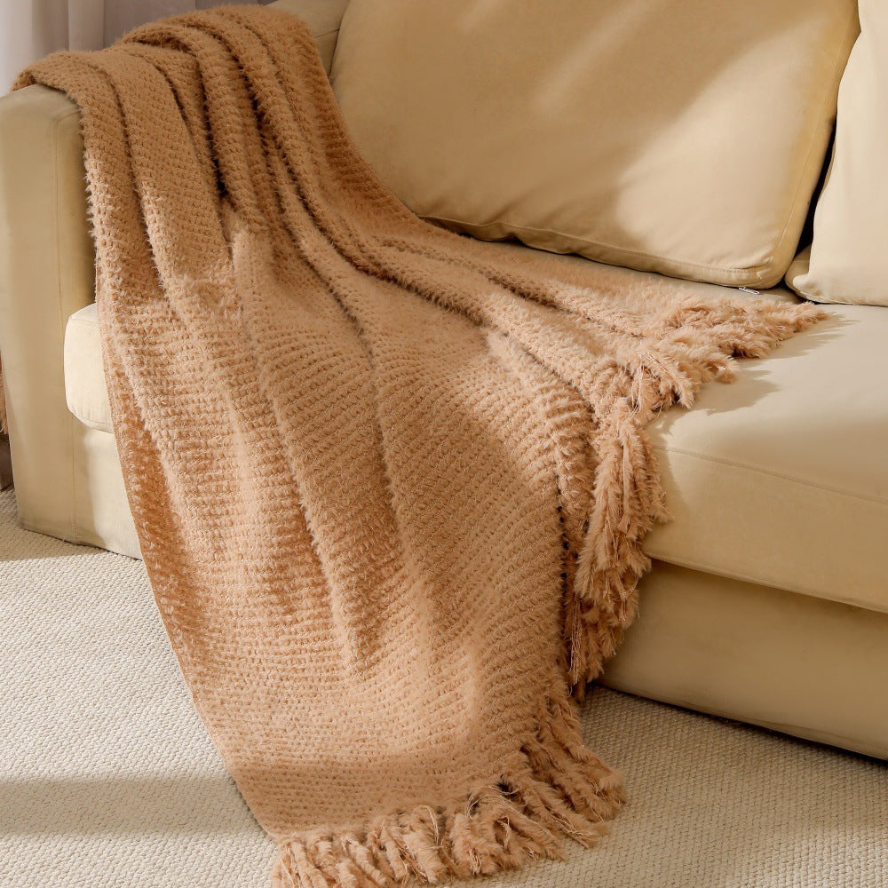 Soft Textured Throw Blanket LoungeYard — product view 7