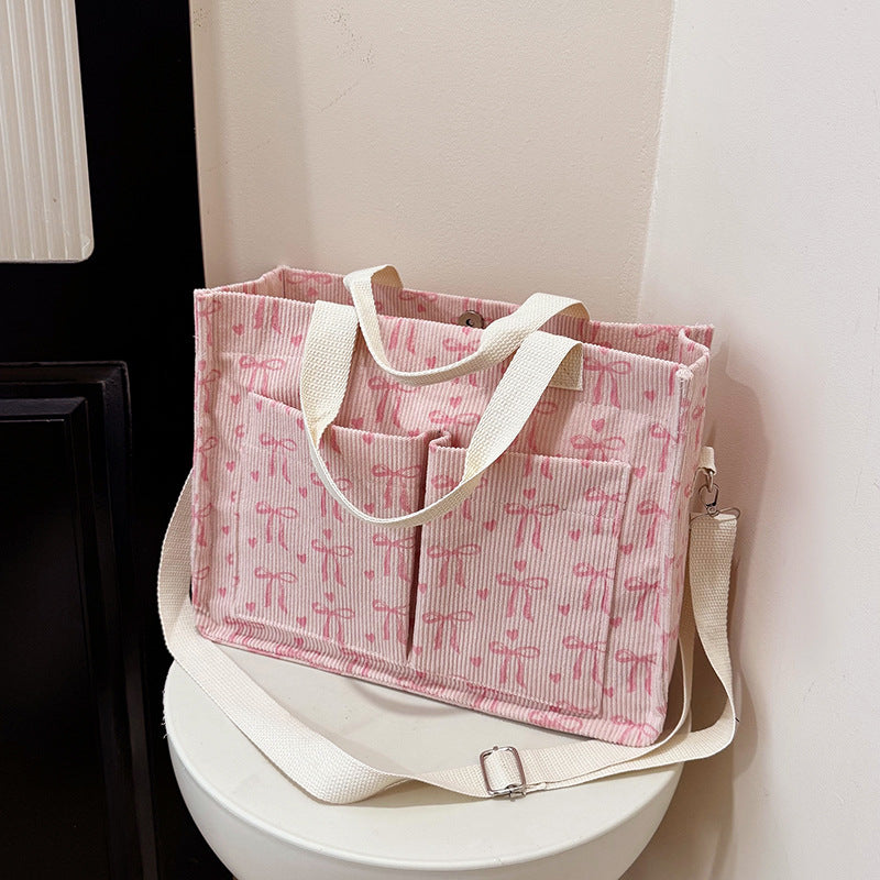 WoPatterned Canvas Tote Bag LoungeYard — product view 1