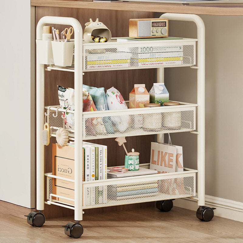 Multi-Tier Mesh Rolling Storage Cart — product view 3