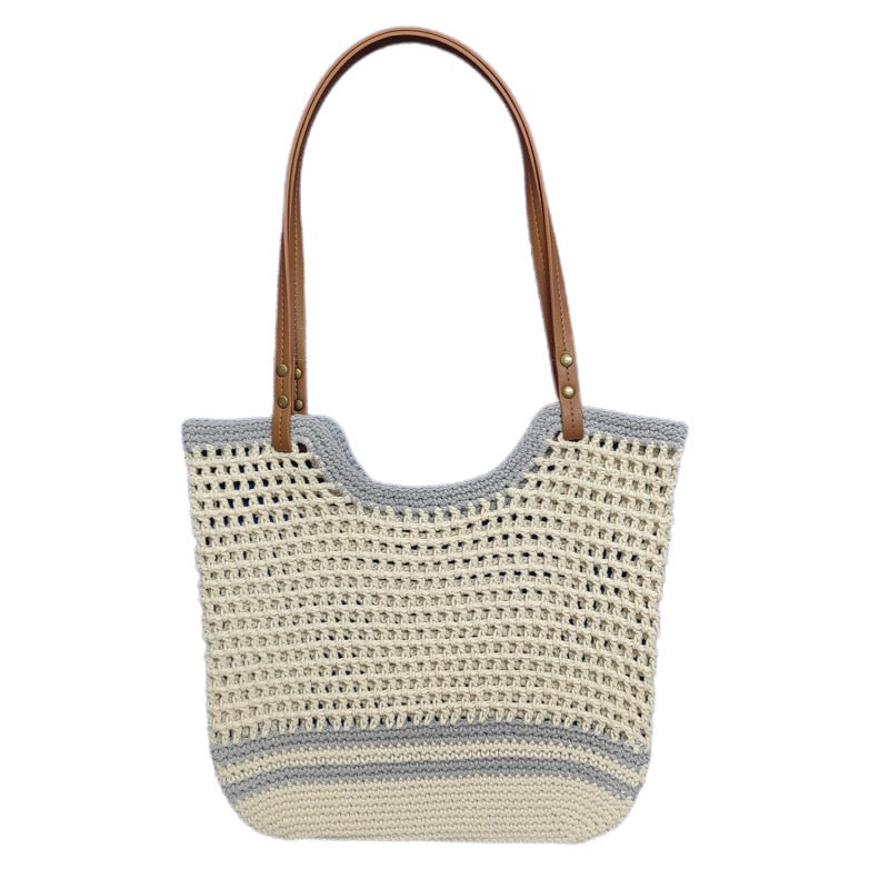 Handmade Macrame Beach Bag LoungeYard — product view 7