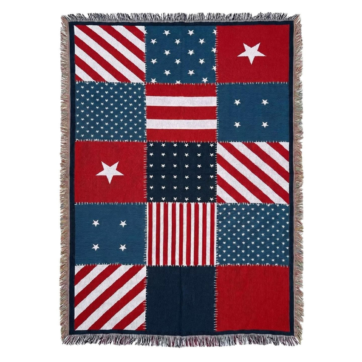 Vintage Patchwork Throw Blanket — product view 5