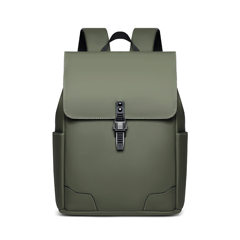 Premium Leather Laptop Backpack LoungeYard — product view 3
