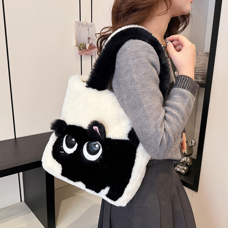 Playful Plush Cat-Themed Handbag — product view 7