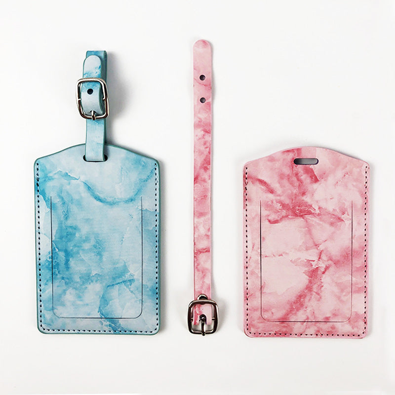 Marble Pattern Luggage Tag LoungeYard — product view 4