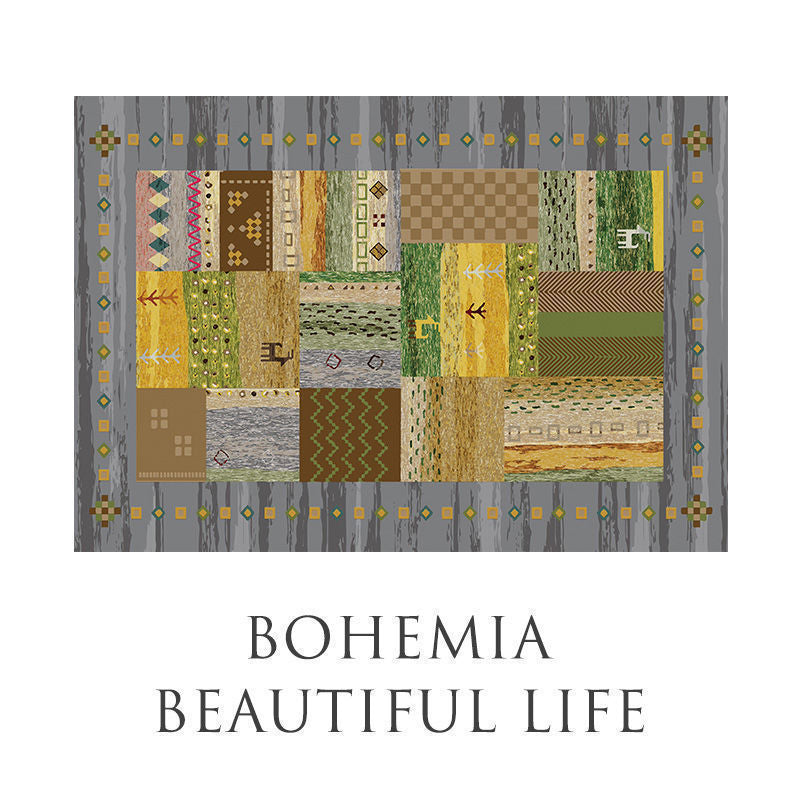 Decorative Patchwork Area Rug Bowlift — product view 7