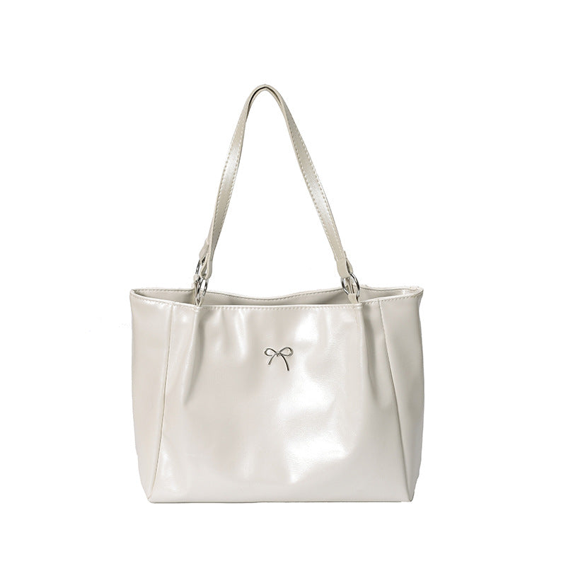 Glossy Vegan Leather Tote Bag — product view 5