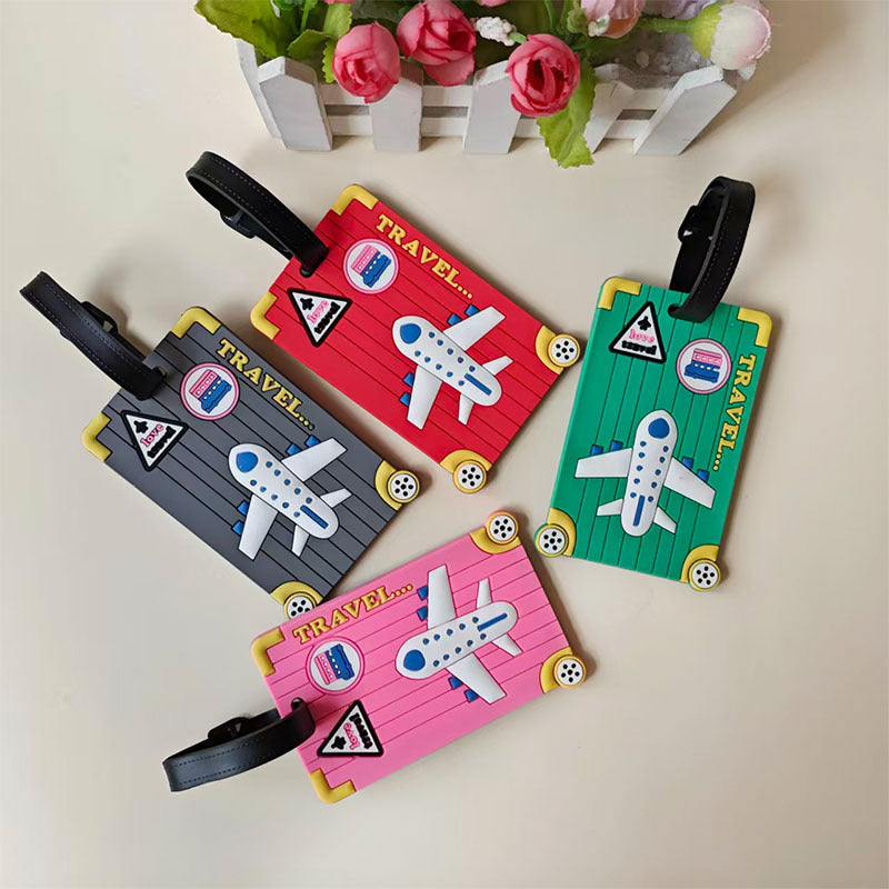 Unisex Travel-Themed Luggage Identifier LoungeYard — product view 5