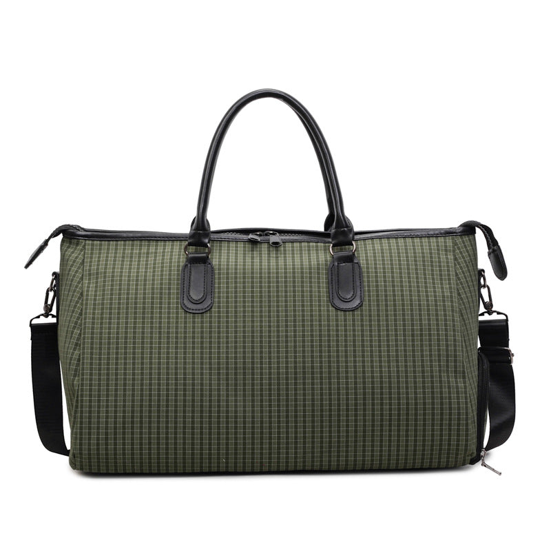 Sporty Travel Bag With Stylish Checkered Pattern LoungeYard — product view 7