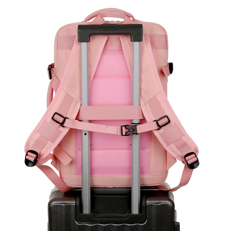 Multifunctional backpack with 180-degree opening and intelligent compartment system LoungeYard — product view 2