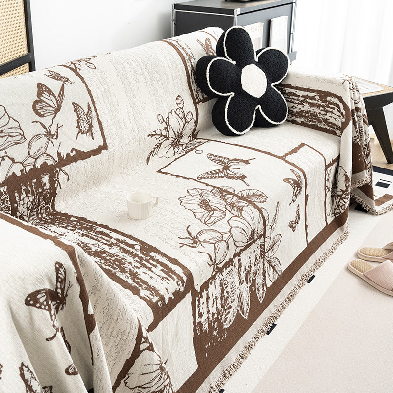 Cozy Floral Pattern Throw Blanket — product view 7