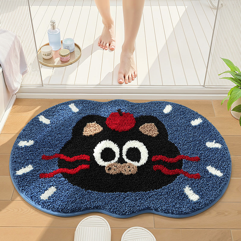 Playful UFO-Themed Bathroom Rug — product view 6