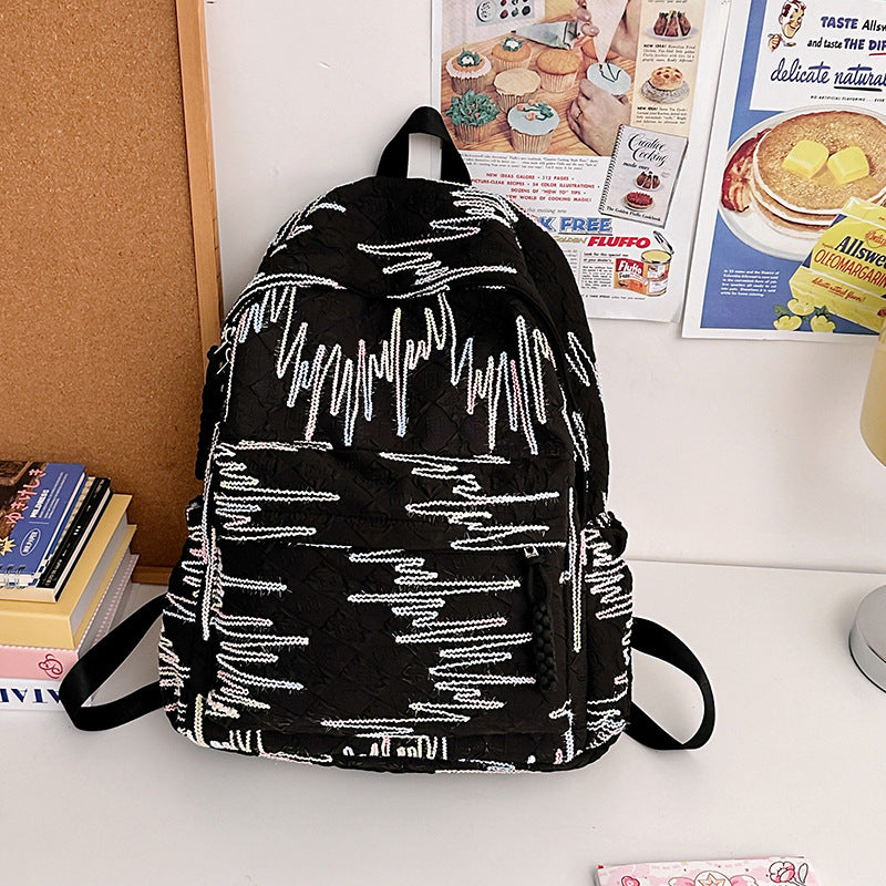 Abstract Patterned Backpack LoungeYard — product view 2