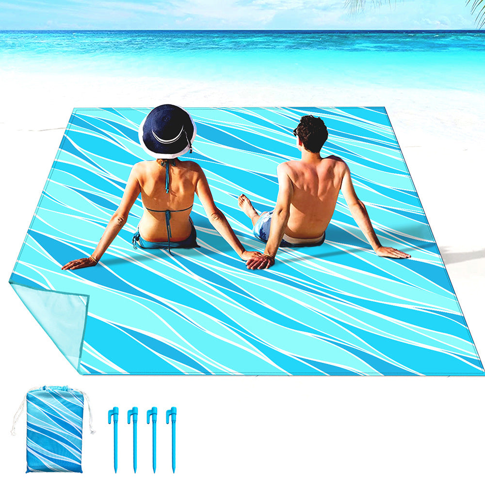 multifunctional beach towel with creative turtle design LoungeYard — product view 5