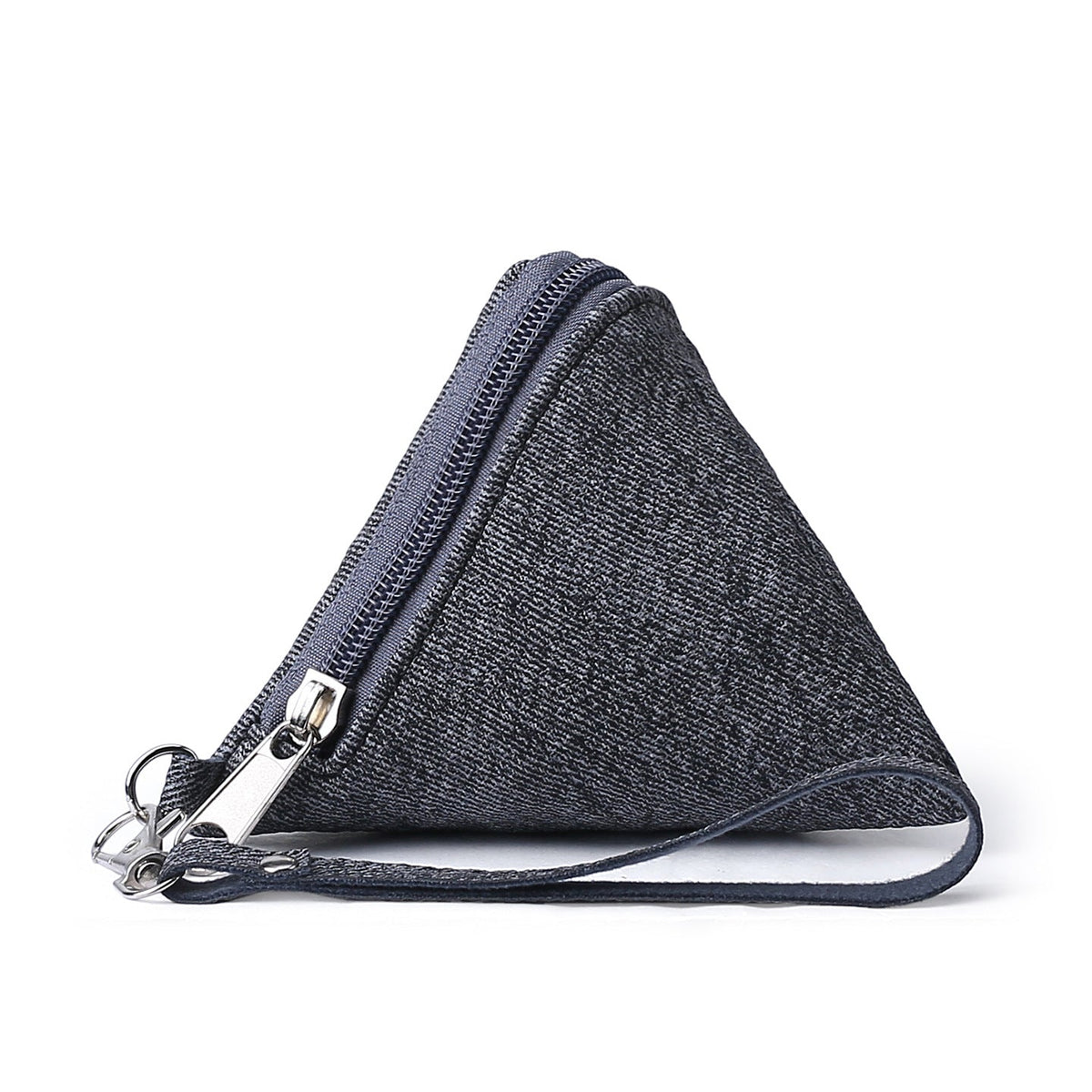 Triangle-Shaped Zippered Coin Pouch — product view 5