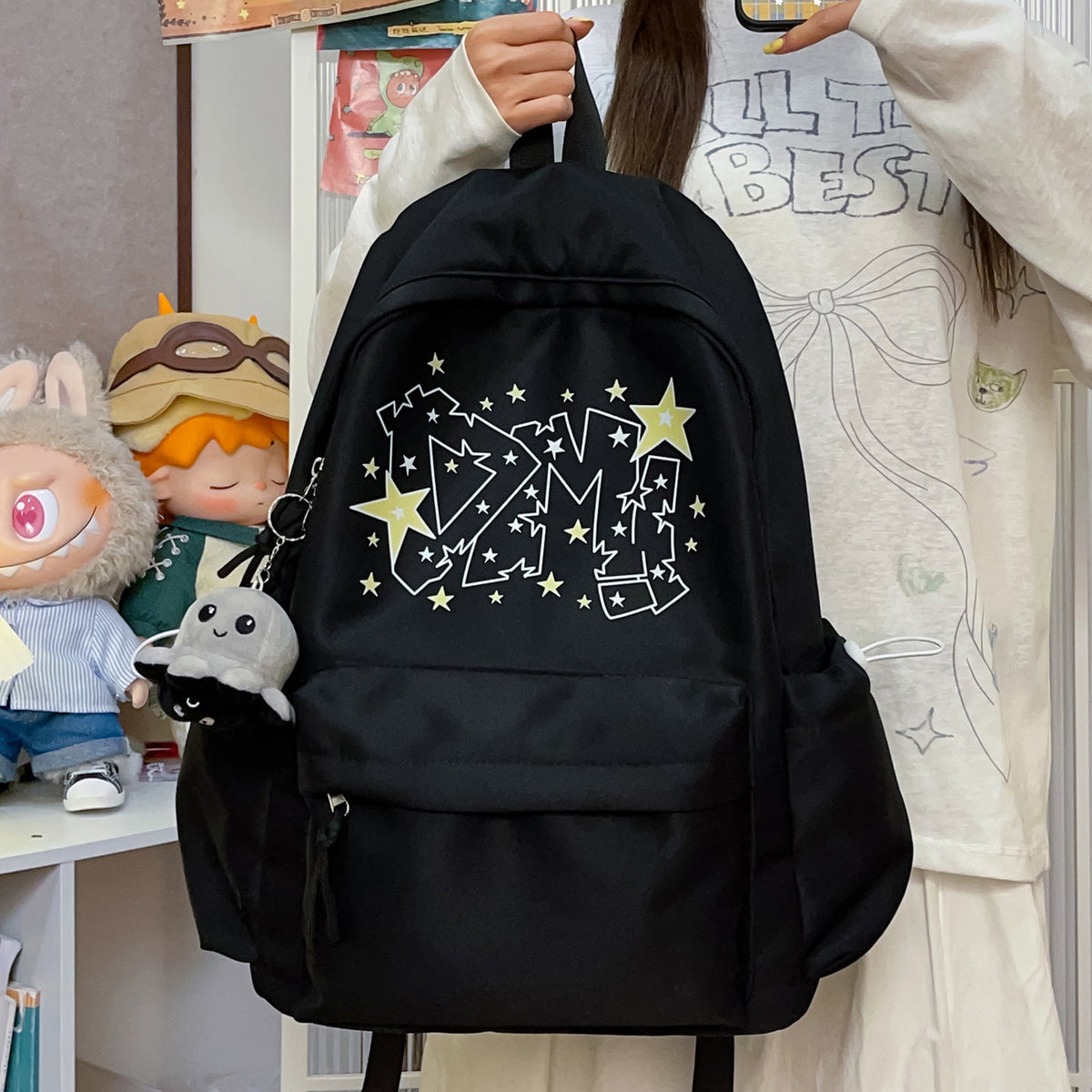 Casual Graphic Print Backpack LoungeYard 1791205811 — product view 2
