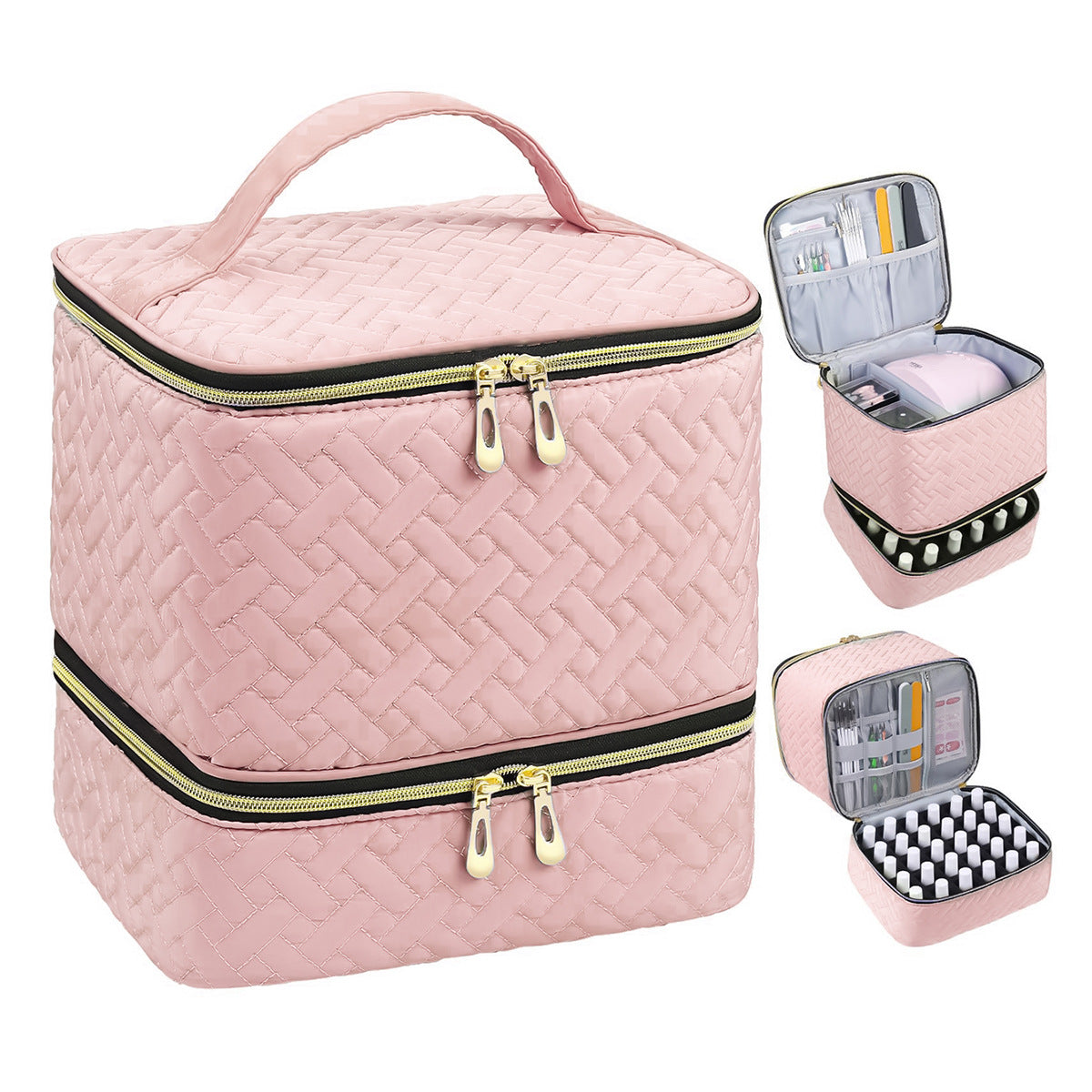 Cosmetic storage bag with multiple compartments LoungeYard — product view 6