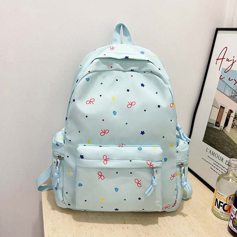 Playful Patterned School Backpack — product view 4