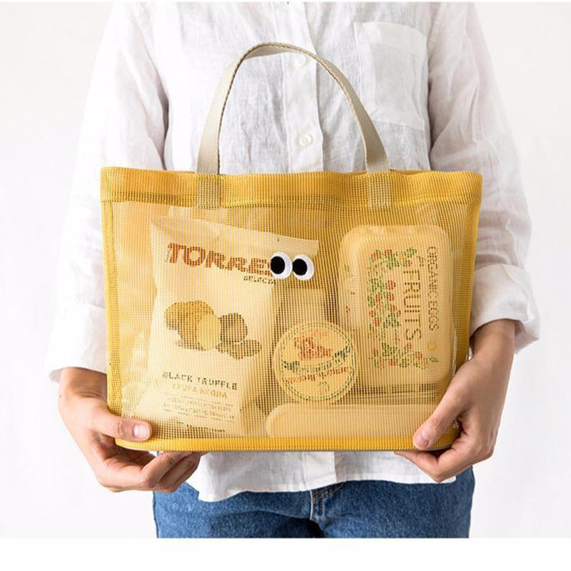 Practical beach bag with mesh structure LoungeYard — product view 1