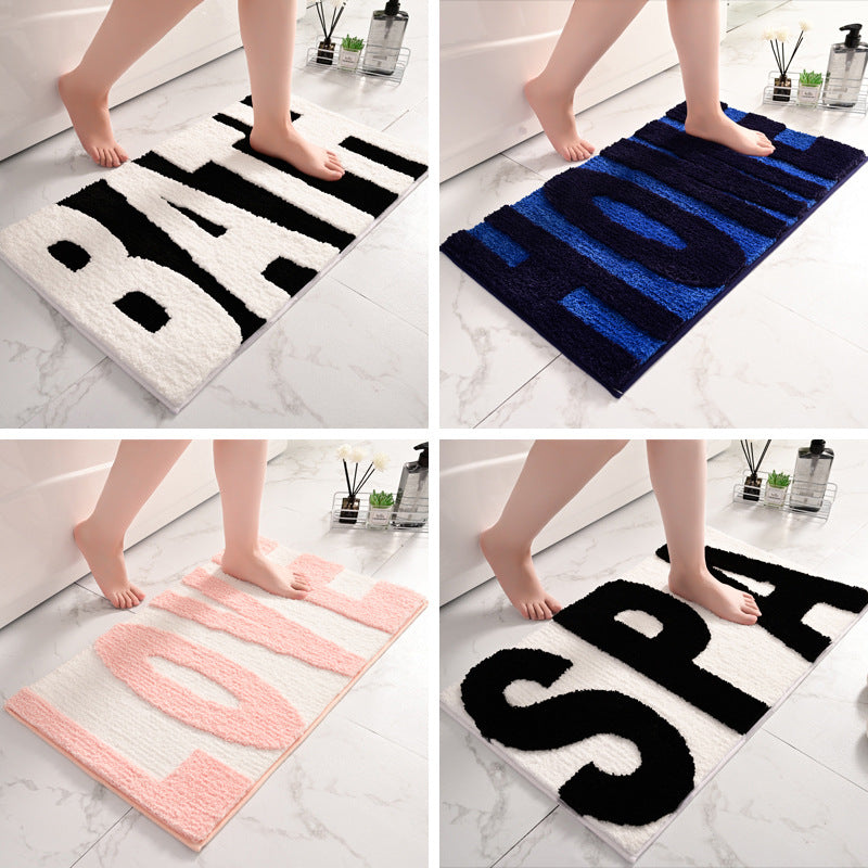 Modern Abstract Bath Mat Bowlift — product view 2