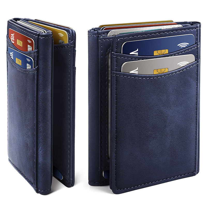 Stylish Slim Leather Cardholder LoungeYard — product view 5